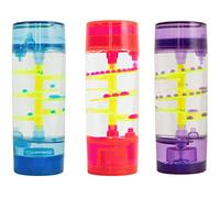 Timer a spirale sensoriale liquido per autismo, esigenze sensoriali, ADHD, stress, ansia. Fidget sensoriale per autismo e bisogni speciali. Colore a scelta (1 pz. Rosso)