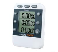 Timer a tre gruppi con funzionamento simultaneo, modalità silenziose e silenziose e retro magnetico per frigorifero e cucina (base)
