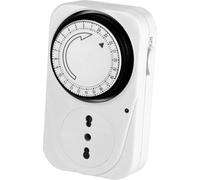 TIMER ANALOGICO 24 ORE MAURER SPINA 16A PRESA BIPASSO FINO A 3500W COD.93111