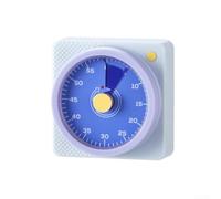 Timer analogico con retro magnetico per cucina, studio e gestione delle attività in casa, aula e contesti terapeutici (viola)