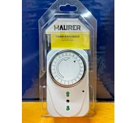 TIMER ANALOGICO CON SPINA 2P+T 16A 24H MAURER 3500W