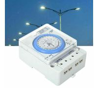 Timer analogico industriale con timer cronometrico 24 ore su guida DIN