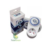 Timer analogico meccanico 24h tbox tempo box 3500w presa growbox indoor forte