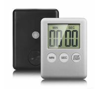 Timer con allarme forte e ampio display LCD, orologio magnetico per conto alla rovescia per cucinare e studiare, argento 99m59s