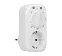 Timer con sensore crepuscolare, 3680 W, 16 A, 230 V, IP20, presa Schuko
