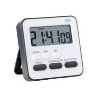 timer, Con timer luminoso, cucina, sport, studio, gioco, c/sveglia magnetica(Black)