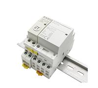 Timer contattore ausiliario intelligente AC 220V DC24V interruttore contattore modulare for uso domestico su guida Din fai-da-te 16A 20A 25A 40A 63A Componenti elettronici (Color : 2p Dc 12v, Size :