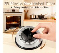 Timer Cucina Meccanico Avvolgimento Timer No Richiesta Base Antiscivolo