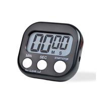 Timer Cucina Timer Digitale, Timer Bambini con Interruttore di Accensione, Grande Display Grandi Cifre Allarme Volume, Orologio Conto alla Rovescia Multifunzione, per Insegnanti, Aula, Cucinare, Bagno