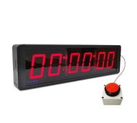 Timer da competizione a 6 cifre con pulsante cronometro, timer a intervalli for allenamento fitness Orologio da parete digitale a LED, ideale for palestra, gioco, gare di velocità ( Size : 8Inch )