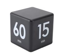 Timer da Cucina, 15 20 30 60 Minuti Flip Timer Digitale da Cucina Timer da Palestra Mini Conto Alla Rovescia per Cucinare Studio Allenamento (BLACK)