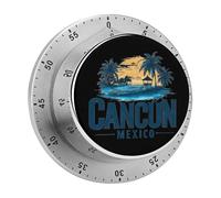 Timer da cucina a carica manuale da 60 minuti di Cancun, Messico, strumento di gestione del tempo meccanico visivo per cucinare