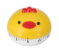 Timer da cucina a forma di animale, simpatico timer meccanico a carica 60 minuti con suoneria forte, non necessita batteria, decorazione divertente Timer portatile(Geel)