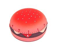 Timer da cucina a forma di hamburger, strumento gestione meccanica 60 minuti(3 pack)