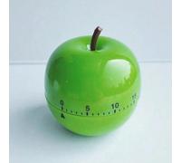 Timer da cucina a forma di mela con indicatori di ora e minuti, disponibile nei colori verde e rosso, senza batteria, adatto per la cottura, l'apprendimento e la tecnica Pomodoro Tagli UnicaABS