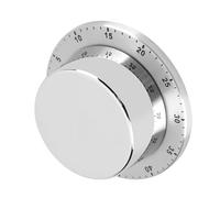 Timer da Cucina con Base Magnetica in Acciaio Inossidabile, Timer da Cucina Meccanico Manuale, Conto Alla Rovescia, Strumento di Cottura e Cottura, Timer da Cucina per Chef