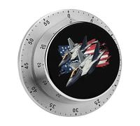 Timer da cucina con conto alla rovescia per caccia F-22 Raptor, timer a carica manuale per lo studio a casa