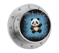Timer da cucina con panda che balla sulle note musicali, orologio con timer da cucina stampato e allarme forte, non richiede batterie, carica per cucinare e cuocere al forno