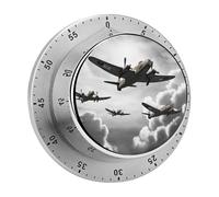 Timer da cucina della seconda guerra mondiale, chef che cucina con allarme forte, timer da tavolo meccanico magnetico