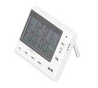Timer da cucina digitale, timer multifunzionale per il conto alla rovescia con interruttore silenzioso, retro magnetico, per esercizi di studio di cucina, timer bianco, sveglia,