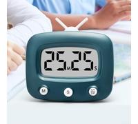 Timer da cucina elettronico con grande schermo, promemoria per cucinare, conto alla rovescia, timer da cucina con allarme forte, facile controllo a pulsante, risparmio energetico (verde ardesia)