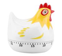 Timer da cucina - Gadget di allarme meccanico a forma di pollo adorabile Orologio per il conto alla rovescia Mini timer di cottura Allarme 55 minuti per cucinare Sport da forno(bianca)