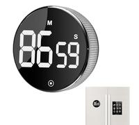 Timer Da Cucina Grande con Magnete, Timer Digitale con Display A Led, Conteggio In Avanti, Conto Alla Rovescia, Volume Regolabile, Rotante Regolabile per Cucina, Cottura Al Forno, Fitness, Yoga