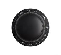 Timer da cucina in acciaio inox con retro magnetico e allarme meccanico da 70 dB per cucinare e mettere a fuoco (B)