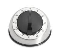 Timer Da Cucina In Acciaio Inox Forma Rotonda 60 Minuti Orologio Meccanico
