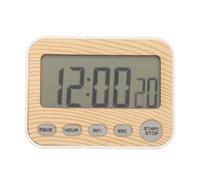 Timer da cucina in legno originale, timer digitale a conto alla rovescia per cucinare, studiare e in classe; timer preciso e facile da usare con display chiaro, ideale per la casa,