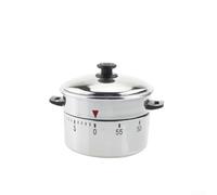 Timer da Cucina in Plastica Argento Timer da Cucina in Plastica | Suoneria campanella per forte, meccanico per preciso, niente , per ideale per forno e cottura