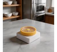 Timer da Cucina Magnetico 60 Min Timer Visivo per Bambini Apprendimento Cuocere Sport Plastica ABS 6,3 cm (giallo)