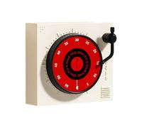 Timer Da Cucina - Magnetico Senza Batterie a Forma di Giradischi - Timer Per Esercizi | per Anziani Insegnanti Studenti Cucina Cottura al Forno Aula Studio Esercizio Palestra Ufficio Doccia Esame