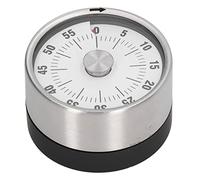 Timer da Cucina Magnetico, Timer per Conto Alla Rovescia Rotondo, Timer Visivo Ad Alta Precisione in Acciaio Inossidabile 70db per Cucinare, Cucinare, Studiare, Gestione del Tempo di Lettura,(Bianco)