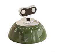 Timer da cucina meccanico da 60 minuti, con retro magnetico, per frigorifero e microonde, strumento per conto alla rovescia della batteria, per bambini e adulti, gestione del tempo (verde)