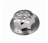 Timer da cucina meccanico in acciaio inox magnetico 60 min | 60 minuti, carica meccanica, non è necessario cambiare la batteria, alloggiamento durevole, facile da usare