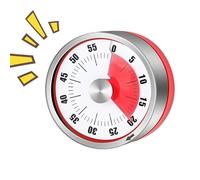 Timer da cucina meccanico visivo, timer da cucina, conto alla rovescia con allarme forte per preparare pasti a casa, aula studio, palestra, dormitorio, scuola