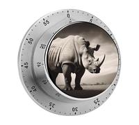 Timer da cucina per animali del Sud Africa con base magnetica, timer per uova sode, orologio da cucina con conto alla rovescia di 60 minuti per cucinare
