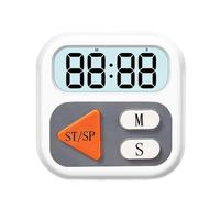 Timer da cucina per cucinare, display LCD con suono chiaro, magnetico, timer silenzioso - timer da cucina per barbecue, cottura, cottura, barbecue, apprendimento, allenamento, per anziani, bambini