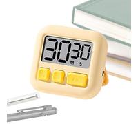 Timer da Cucina per la Cottura - Display LCD Magnetico Chiaro a Due Vie con Conto alla Rovescia e Progressivo - Timer con Orologio a Grandi Cifre e Supporto | Per Bollire le Uova, Grigliare, Fitness e