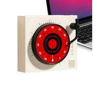 Timer da cucina - Strumento magnetico conto alla rovescia a forma di giradischi | Timer meccanico - per bambini, studenti, anziani, mamme, chef, cucina, cucina, forno, studio, ufficio, gioco
