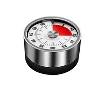 Timer da cucina,Timer cucina,Timer di Cottura Allarme Orologio con Dorso Magnetico Supporto,Timer In Acciaio Inossidabile,Da 60 Minuti Facile Da Usare Per Cucinare Dolci Cuocere Uova Sode. Nero