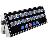 Timer da Cucina, Timer da Cucina Commerciale a 8 Canali, Display a Led Trasparente per Promemoria Di Allarmi Rumorosi, Timer per Calcografico in Acciaio Inossidabile per Cucinare Hamburger su Più Eve