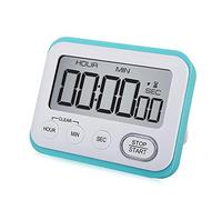 timer da cucina, Timer digitale da cucina con conto alla rovescia, for insegnanti, aula, grande display LCD, orologio for bambini, mini, piccolo cronometro(White style)
