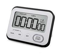 timer da cucina, Timer digitale da cucina con conto alla rovescia, for insegnanti, aula, grande display LCD, orologio for bambini, mini, piccolo cronometro(Svart)