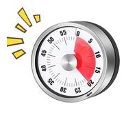 Timer da cucina - Timer visivo, timer meccanico da cucina, 72 decibel suono promemoria super forte | conto alla rovescia magnetico senza batterie necessarie per la preparazione dei pasti in palestra