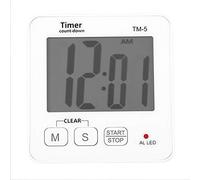 Timer da digitale portatile, timer conto alla rovescia con display grande, sveglia elettronica per uso domestico, in ufficio, in laboratorio o all’aperto, numeri facili da l