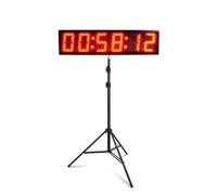Timer da gara digitale a LED da 5 pollici, grande orologio elettronico con conto alla rovescia e cronometro di grandi dimensioni, timer sportivo con treppiede Molteplici modalità