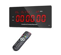 Timer da palestra, orologio for allenamento a intervalli for garage di casa, cifre LED ultra trasparenti da 2" con telecomando Utilizzo multi-scenario