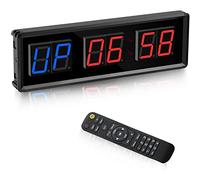 Timer da palestra, timer a LED, orologio da parete con conto alla rovescia digitale, orologio da 1,5 pollici verso il basso/alto, cronometro per la casa